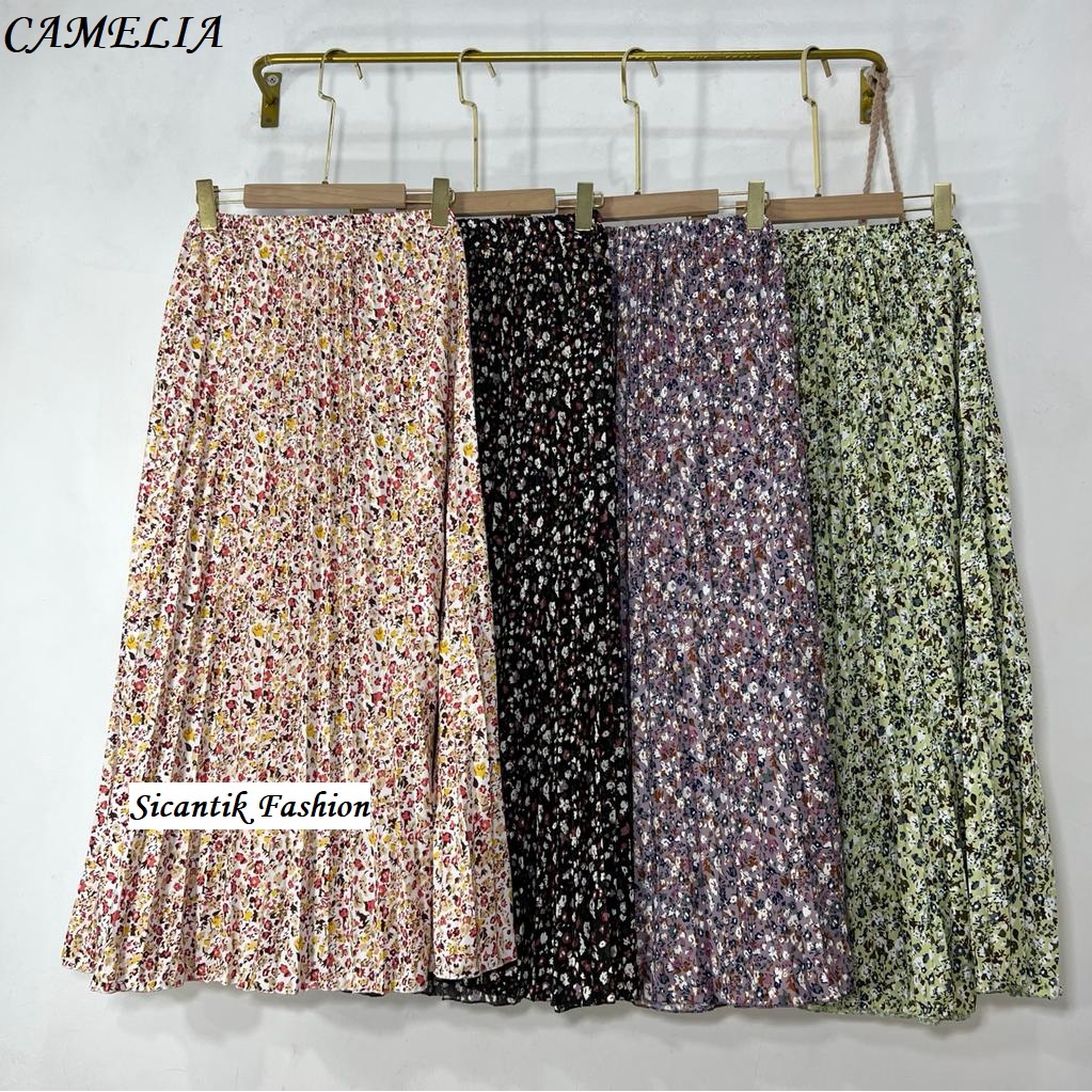 Rok Plisket Premium Import Panjang 90cm Fit to Xl