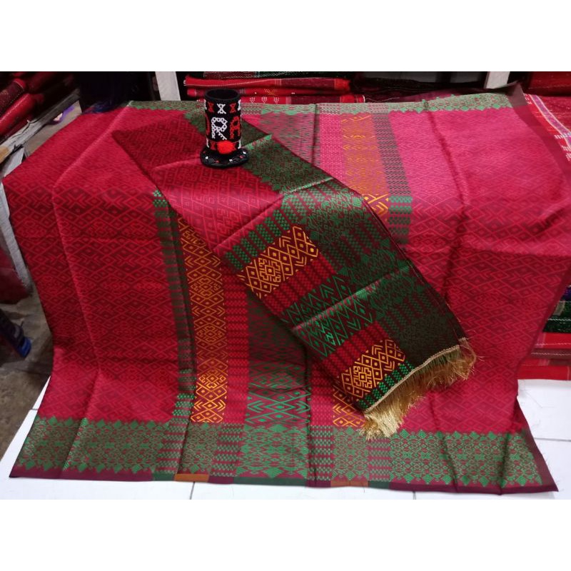 SONGKET TUMTUMAN MURAH TENUN MESIN