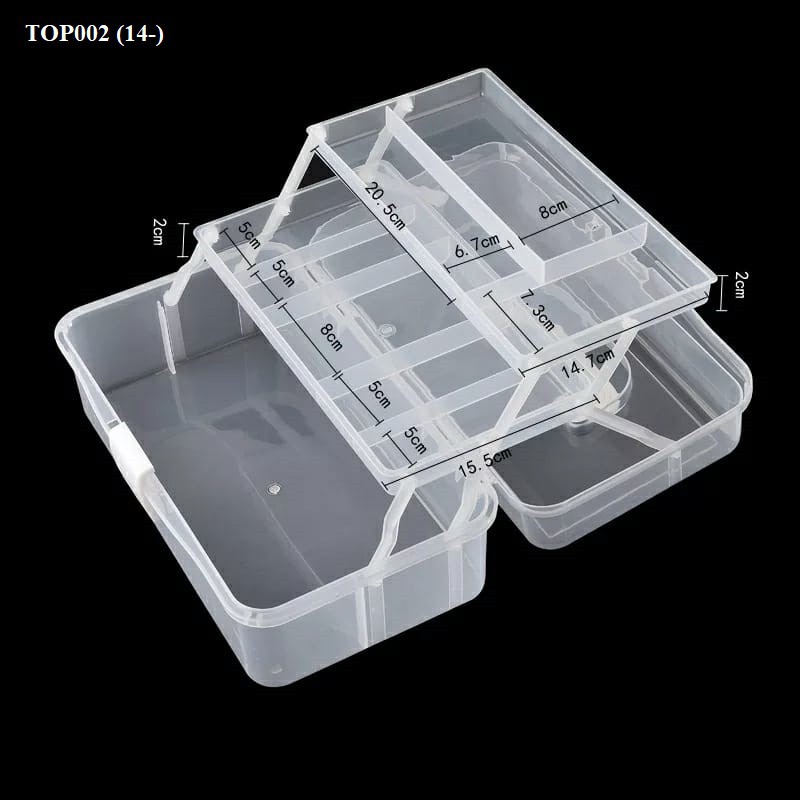 Kotak Perkakas susun 3 / Storage MultiLayer Toolbox / Kotak Obat P3K / Kotak Pancing Harga/pc