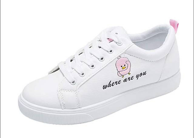 Where Are You - Sepatu Sneakers Wanita Motif Bebek