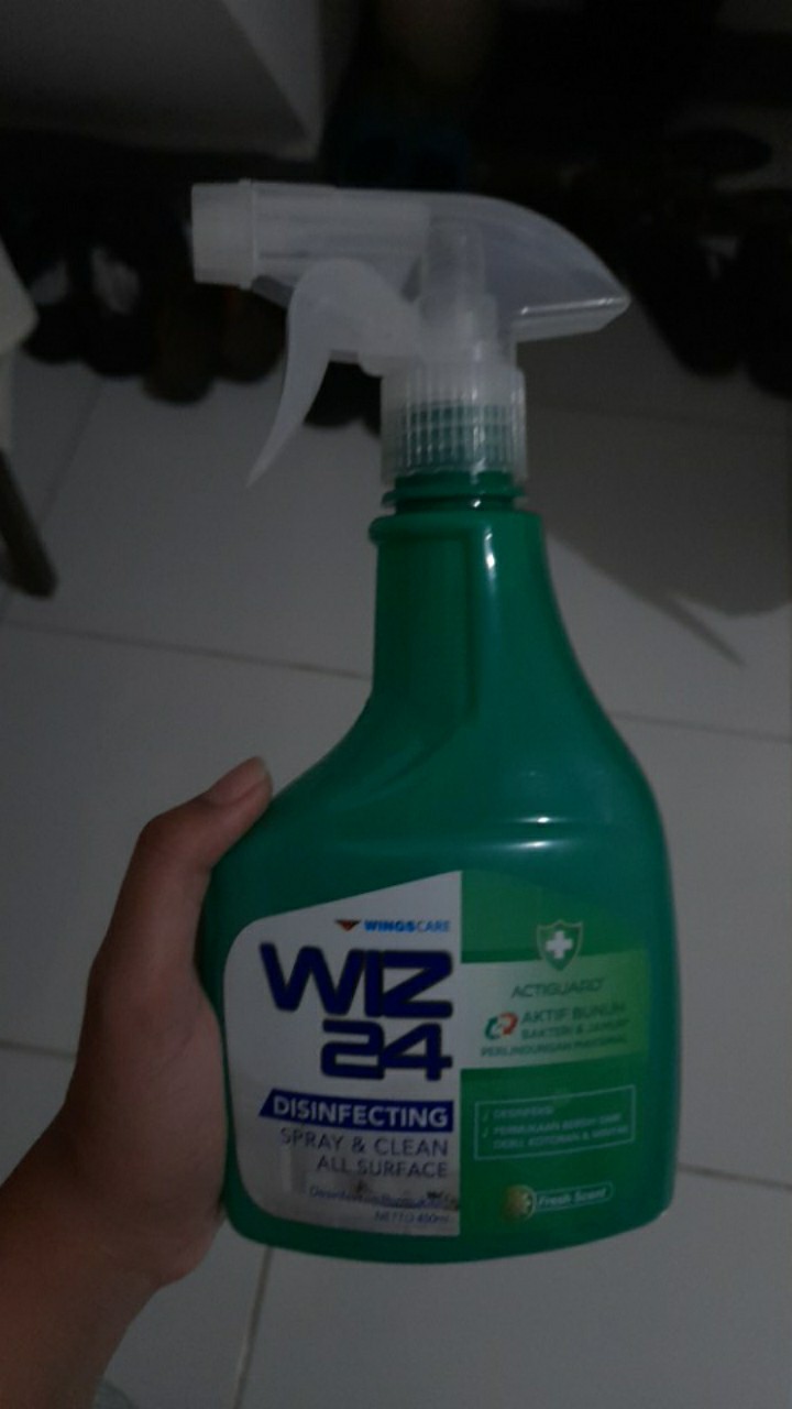 Wiz 24 Disinfecting Spray & Clean All Surface Fresh Scent 450ml