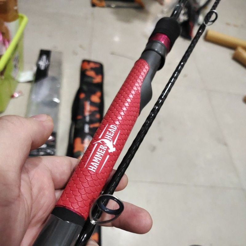 joran hammerhead kualitas premium red karper 602 raction 17lb 180 cm carbon kevlar