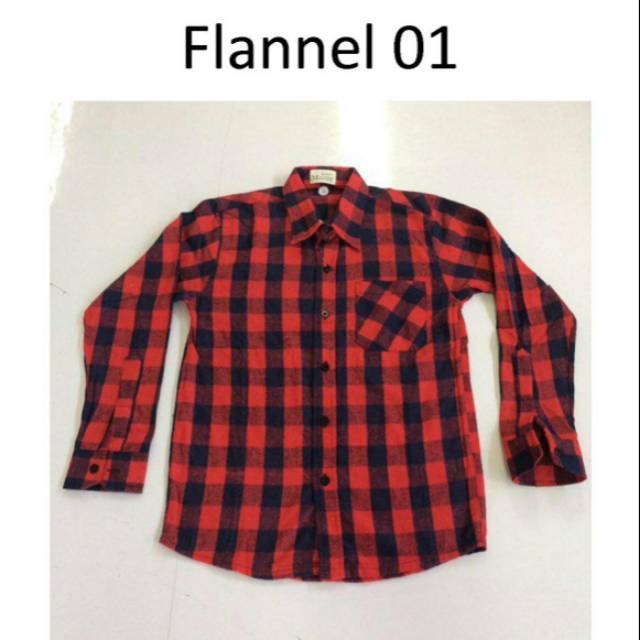Kemeja Flannel Pria Tebal