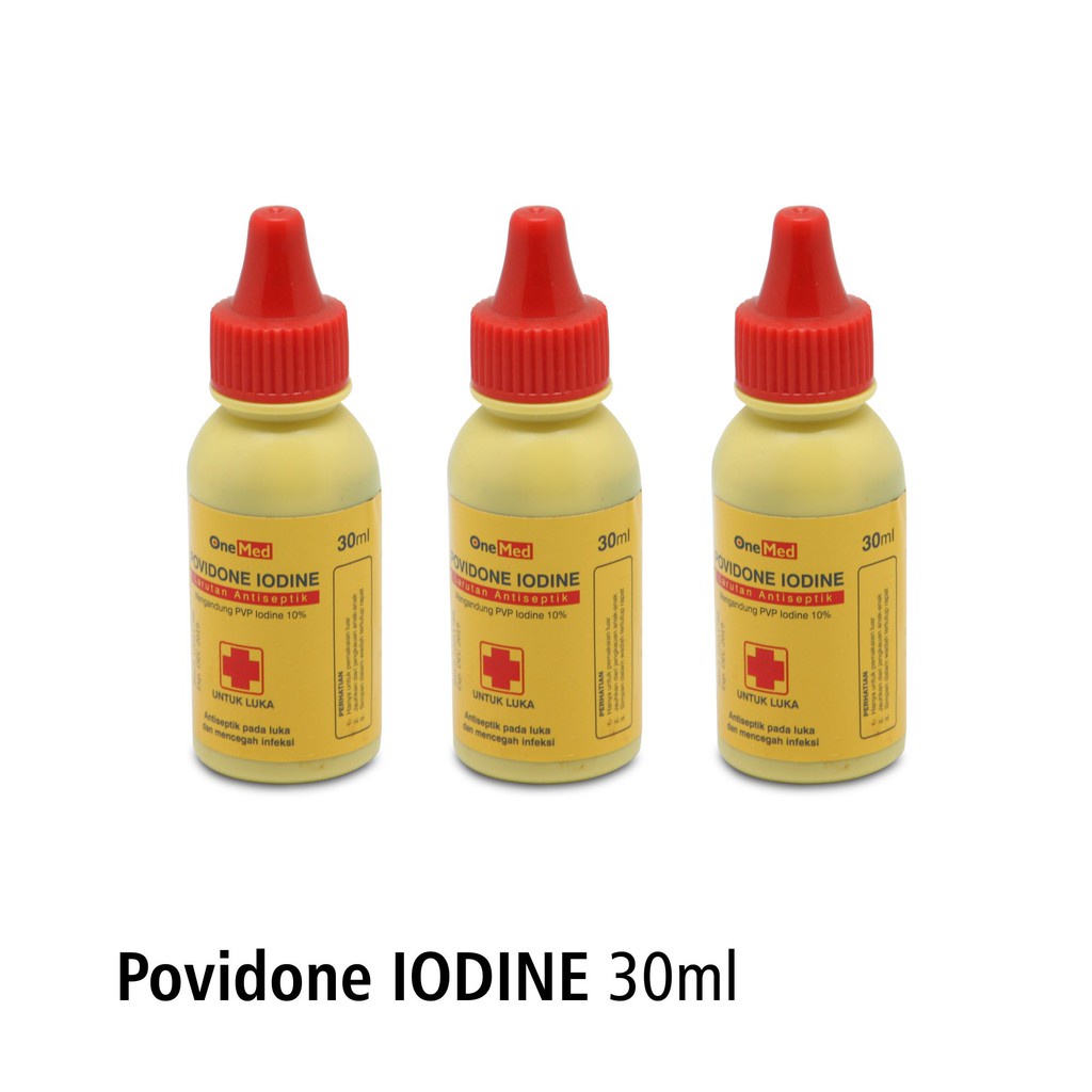 POVIDONE IODINE 30ML BOX ISI 50 BOTOL / ECODINE / BETADINE / ANTISEPTIK UNTUK LUKA