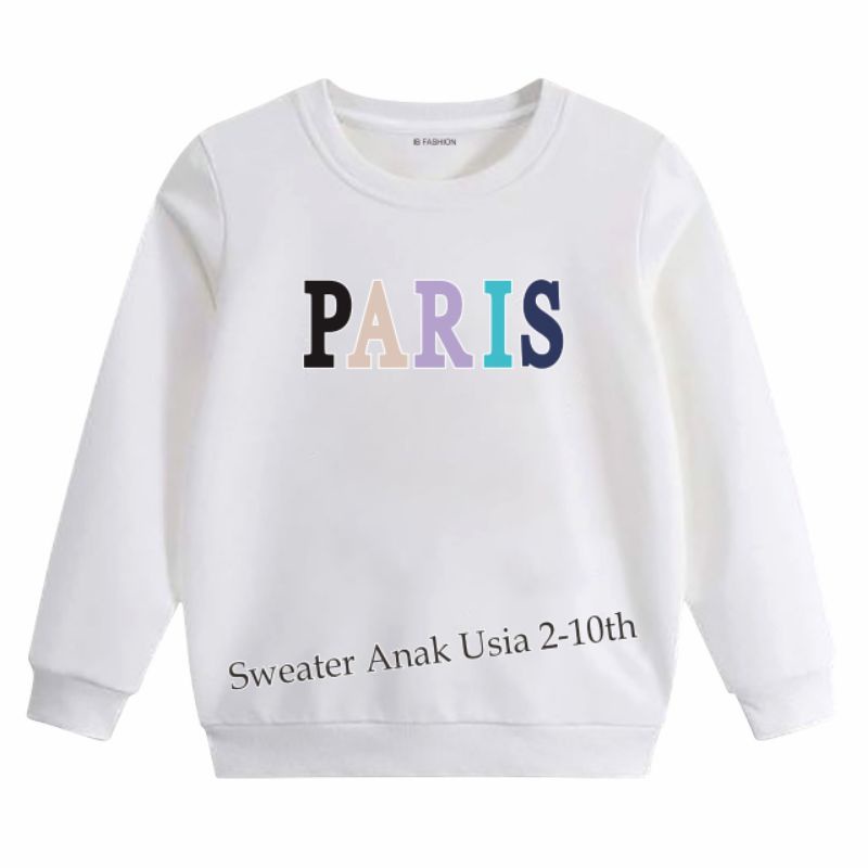 ((IB))SWEATER ANAK2 UNISEX/PARIS DIGITAL SABLON