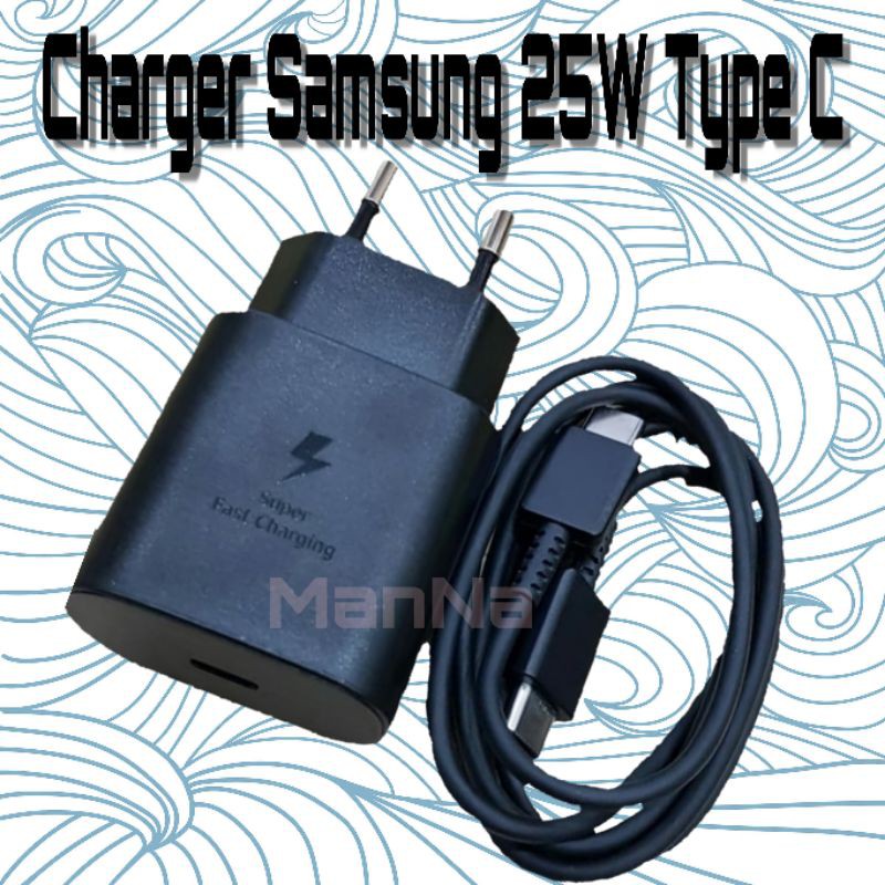 Original Samsung Charger EP-TA800 25W Type C Fast Charging Galaxy Note 10 10+ 10 Plus Tipe C Cable