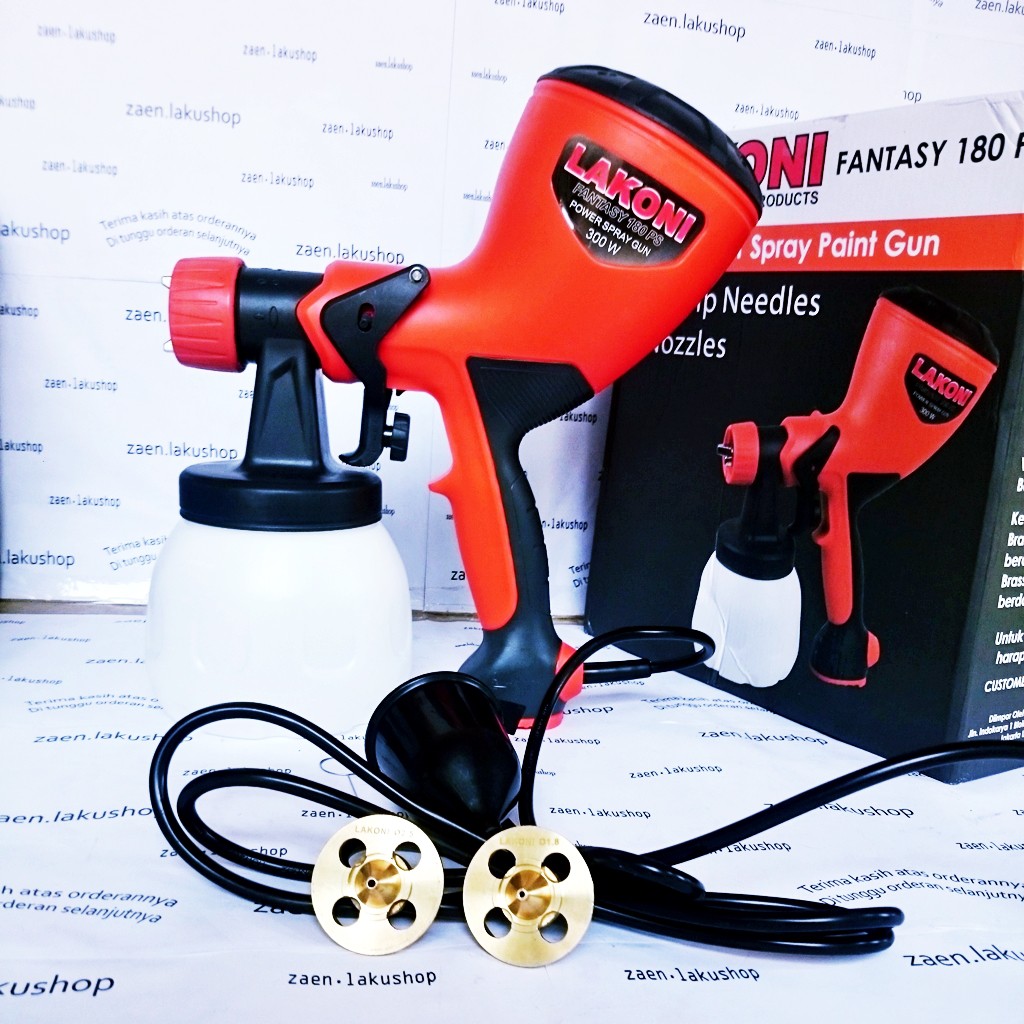 (COD) LAKONI mesin spray gun elektrik 180PS cat semprot tanpa kompresor