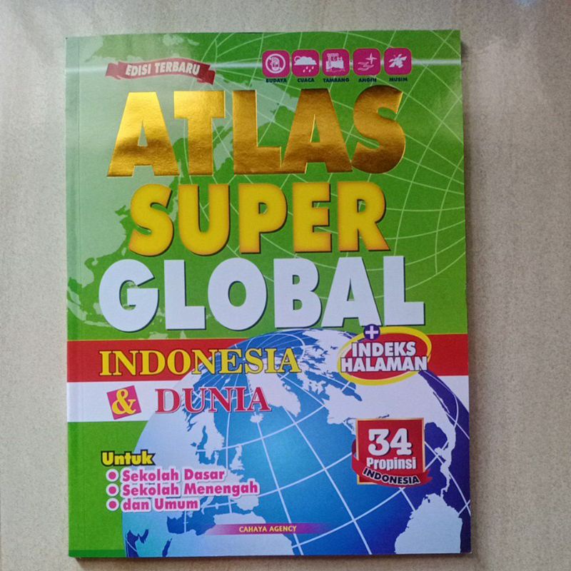 Atlas Super Global Indonesia dan Dunia Index jumbo