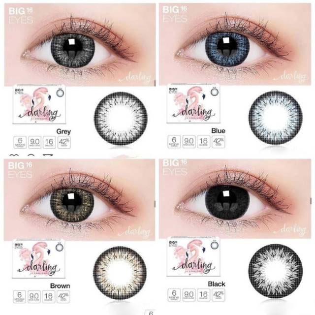 Softlens X2 Darling Big Eyes 16mm normal/minus