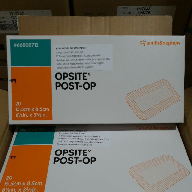 OPSITE POST-OP 15,5x8,5 cm / Plester Tahan Air / Opsite 15,5cm x 8,5cm / Opsite 15,5x8,5