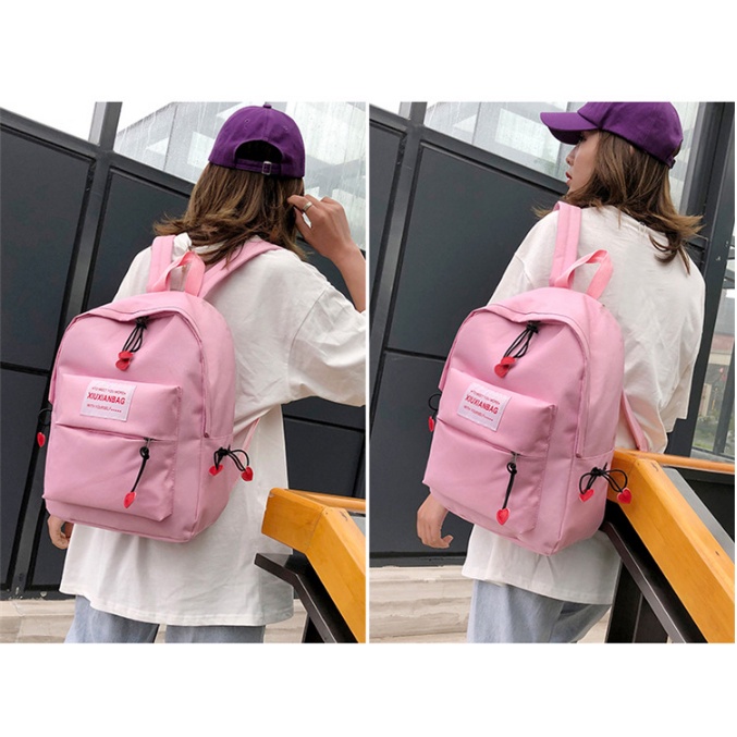 Twenty Bag - Tas Ransel Sekolah Anak Wanita Dan Pria Untuk Anak PAUD TK SD SMP Terbaru 2021 Kekinian Motif Carakter KAMURAN LOVE Korean Sytle Multifungsi Bahan Canvas