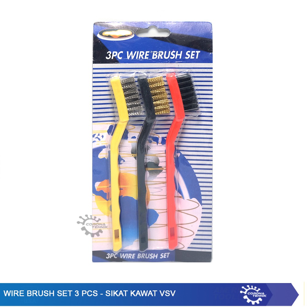 Sikat Kawat VSV - Wire Brush Set 3 Pcs
