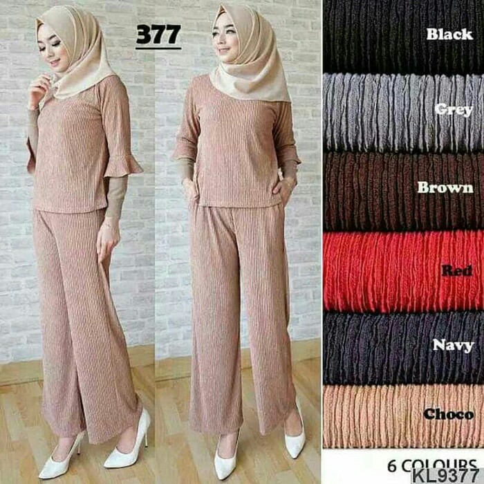W92X8 Celana Kain Wanita Formal Kantor Duapola Square Rami W92X8 Celana Kain Wanita Formal Kantor Duapola Square Rami