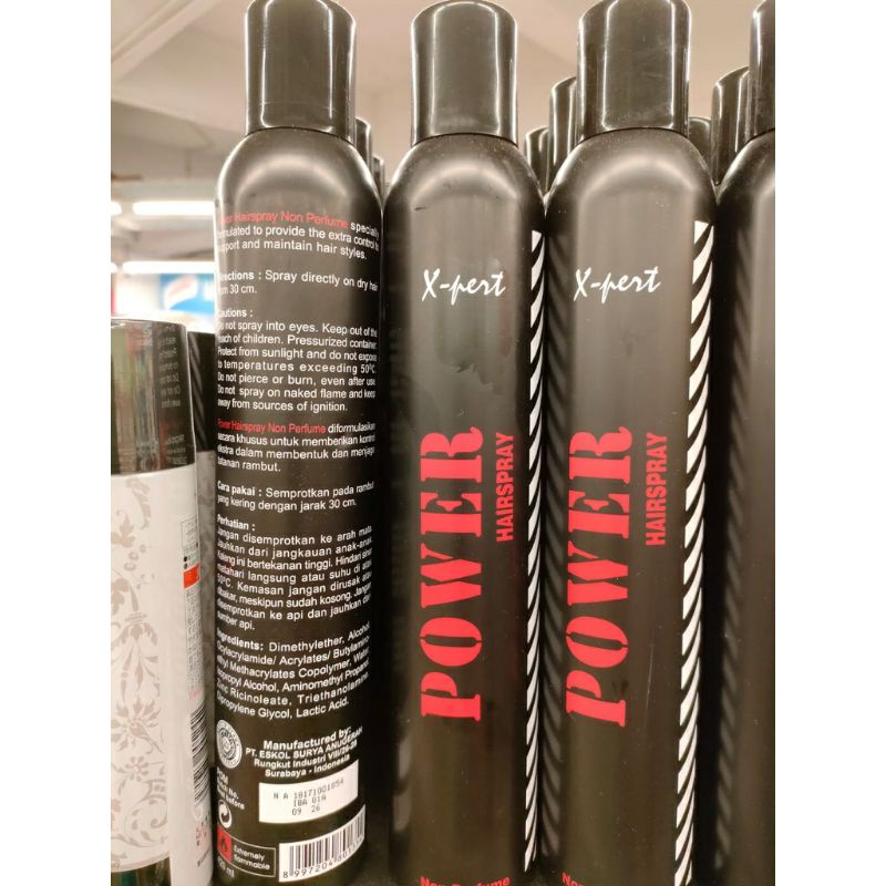 X-PERT/HAIR SPRAY XPERT/HAIR PRAY XPERT/EXPERT POWER HAIR SPRAY /HAIR SPRAY XPERT EXTRA HOLD/HAIR SPRAY XPERT POWER