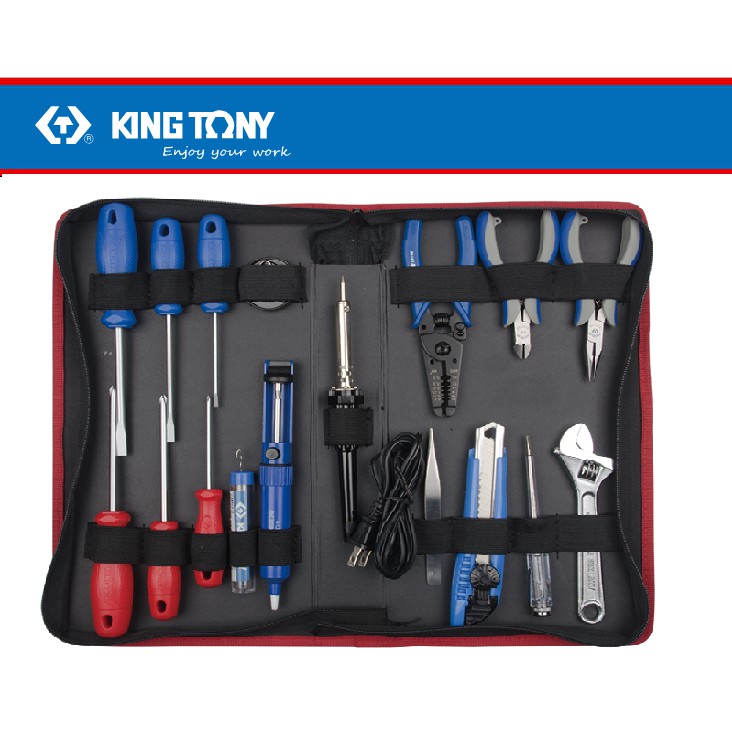 SOLDER ELECTRICAL TOOL KIT SET 17PC MURAH KING TONY 090217PQ