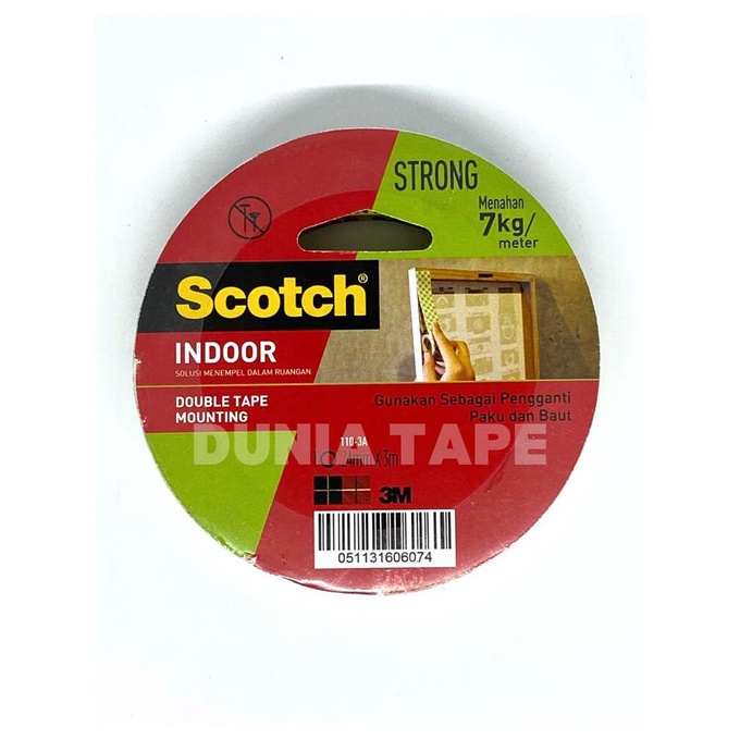 

Double Tape Mounting Scotch 24mm x 3m ORIGINAL 3M - MOUNTING 24