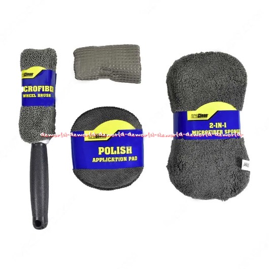 Proclean Set Spons Pembersih 6pcs Alat Spons Pembersih Mobil Grey Abu Proclean 4in1 Microfiber Sport Foam Busa Untuk Membersihkan Mencuci Mobil Sponge Spon Grey Abu Abu Pro Clean