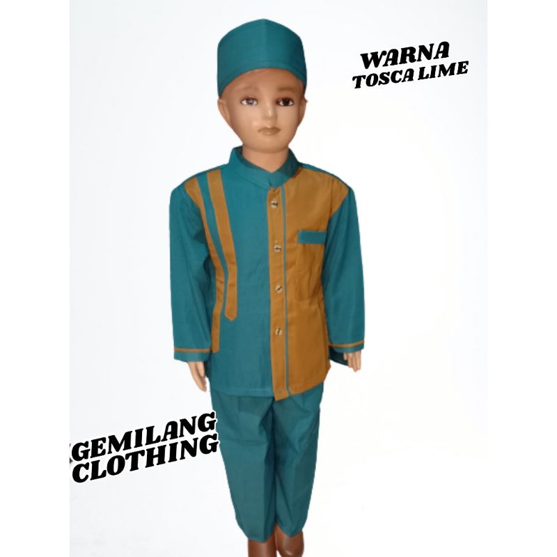 KOKO PANJANG TOYOBO // SETELAN KOKO ANAK LAKI-LAKI USIA 1 SAMPAI 12 TAHUN // GEMILANG CLOTHING