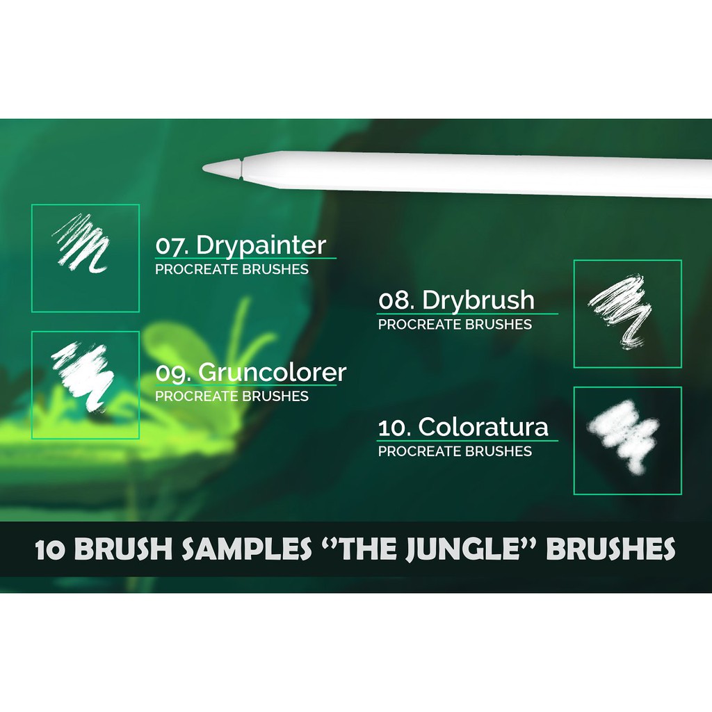 Procreate Brush - The Jungle Procreate Brushes