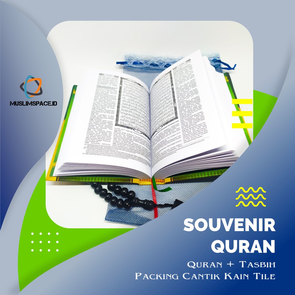 Parcel Paket Souvenir Al Quran Terjemah Tasbih Tile oleh oleh umroh tahlil tahlilan 40 harian murah