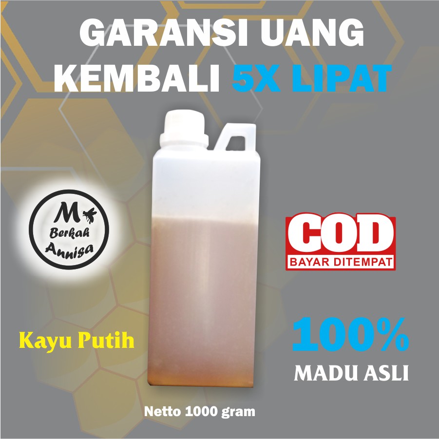 Madu nektar kayu putih netto 1000 gram