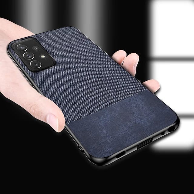 REALME GT NEO 3T COVER FABRIC DENIM CASE SOFTCASE DENIM SOFT CASE SILICON- BLACK