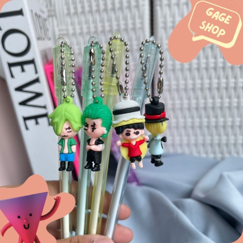 

pulpen bolpen gantungan anime one peace (4/8/12 pcs) pen lucu kebutuhan anak sekolah imut bisa COD termurah bisa COD import