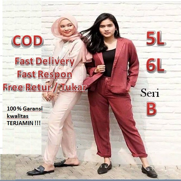 SERI B 5L 6L SUPER JUMBO BAGGY  PANTS  PREMIUM CELANA  