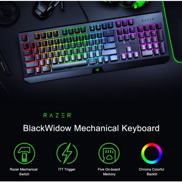 Keyboard RAZER BlackWidow 2019 Chroma | Green Switch | Keyboard Gaming