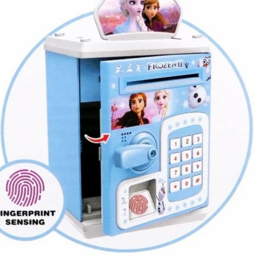 ♥ PROMO MAINAN CELENGAN ATM BRANKAS KARAKTER / CELANGAN ATM FINGER PRINT SIDIK JARI FREE BUBBLE ➽