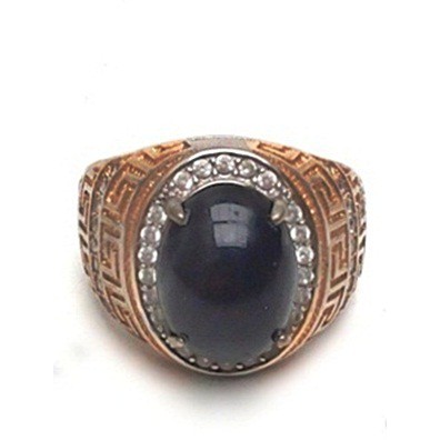 JEWELRY 15379 / CINCIN / BATU / CINCIN BATU AKIK / CINCIN BATU HITAM - PERHIASAN - PAJANGAN