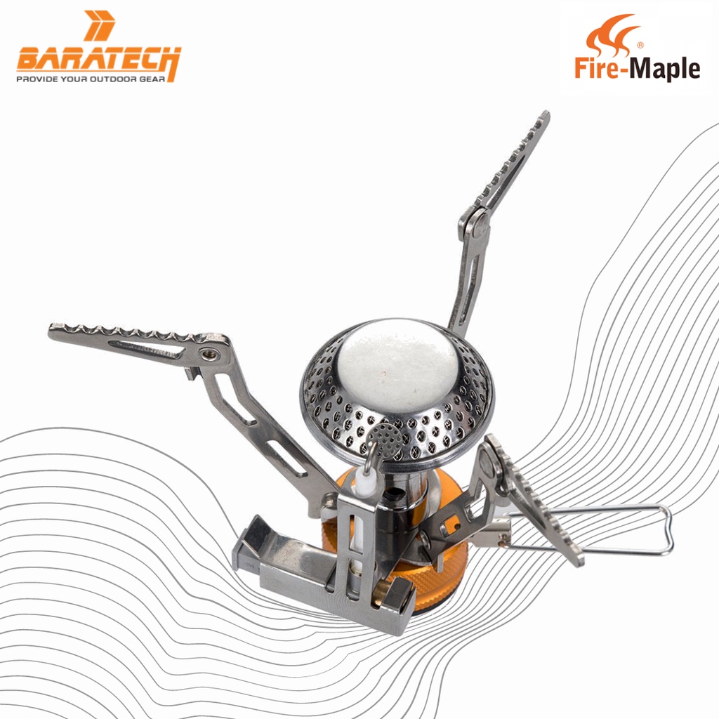 Kompor Gas Camping Mini Lipat Fire Maple FMS-102 - Ultralight dan Tahan Angin