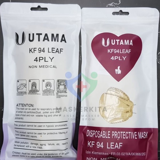 MASKER KF 94 UTAMA // GOLD & GREY SERIES