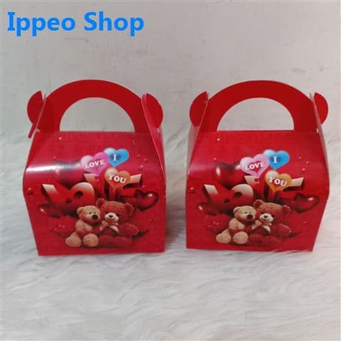 

Ippeo - BX0003 - Dus Kotak Box Hadiah Tempat Kado Motif Teddy Bear Medium