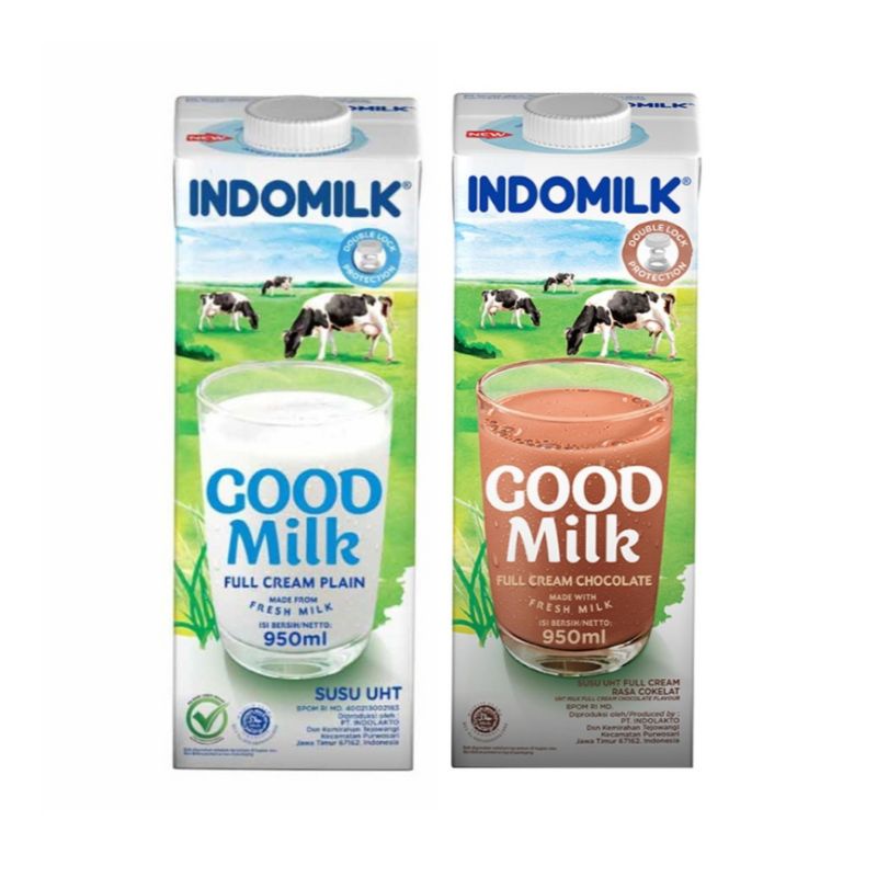 

(instant saja) INDOMILK Susu UHT Full Cream Cokelat besar 950ml