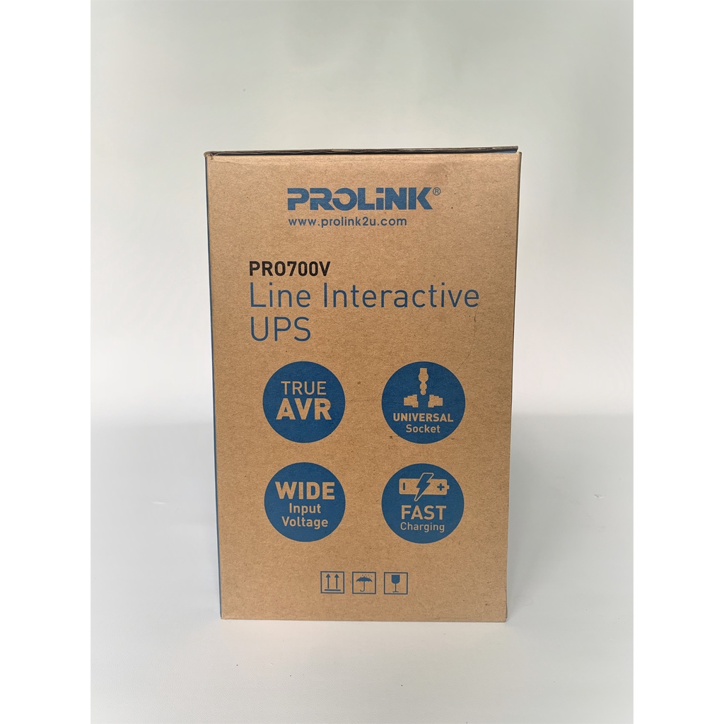 UPS Prolink Pro700V 650VA BARU Line Interactive UPS with Stabilizer