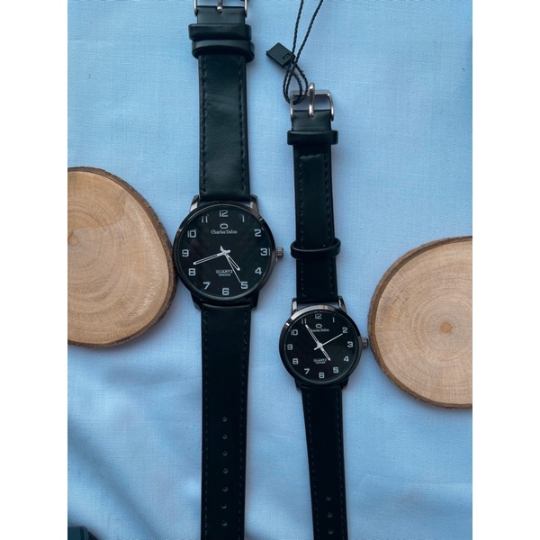 jam tangn CHARLES DELON couple jam tangan pasangan pria wanita keren Best couple jam tangan kulit