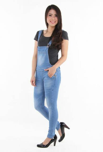 Overall Jeans Wanita /Celana Kodok Trendy Cewek Gaul/Santai/Jeans/murah/Levis/Cantik