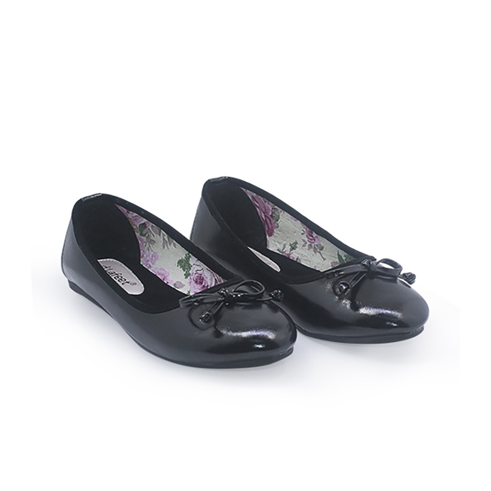 d'Lafeet Sepatu Flat Wanita - Freya Black / Ramayana Jatinegara