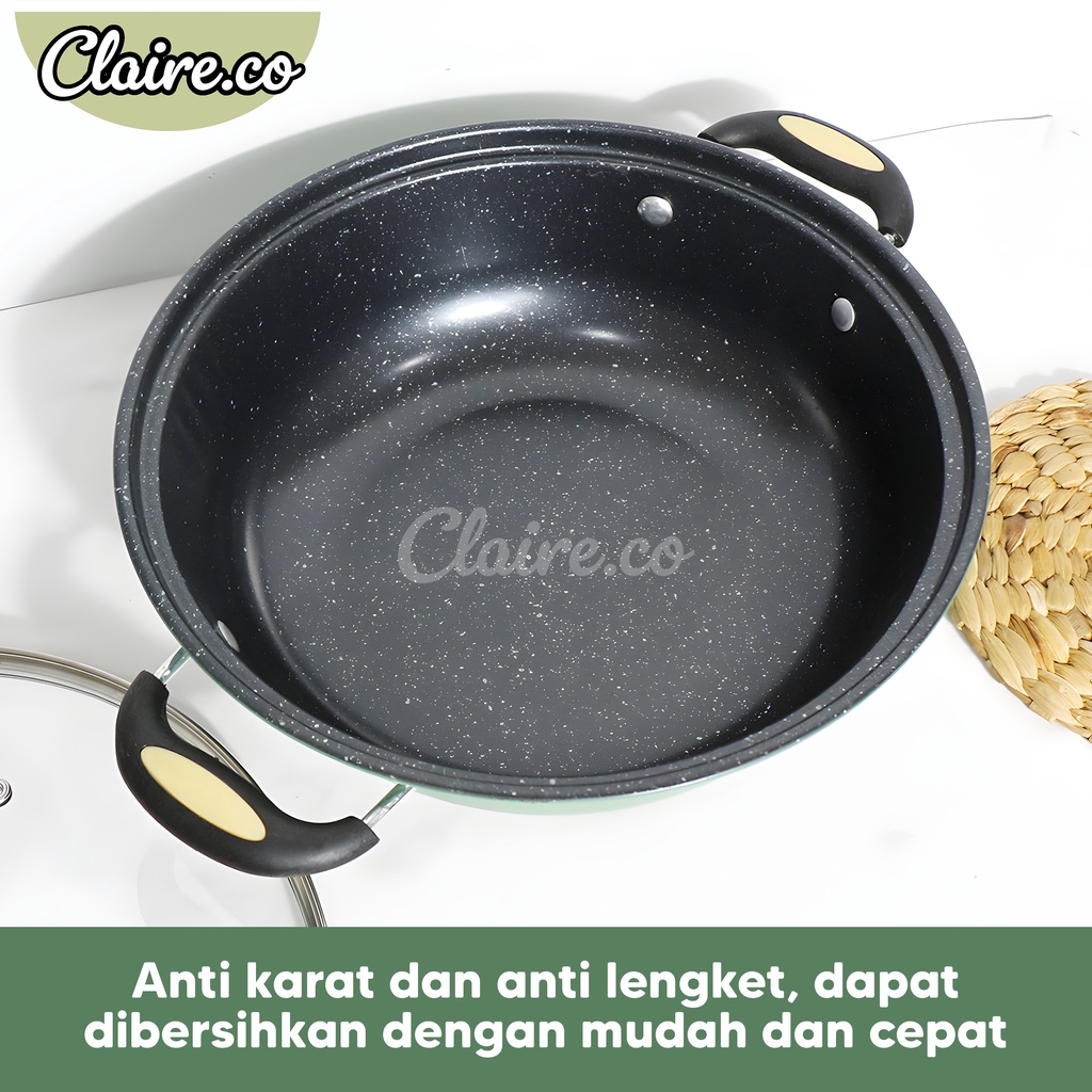 PANCI SOUP 2 TINGKAT / PANCI ANTI LENGKET / UKURAN28CM