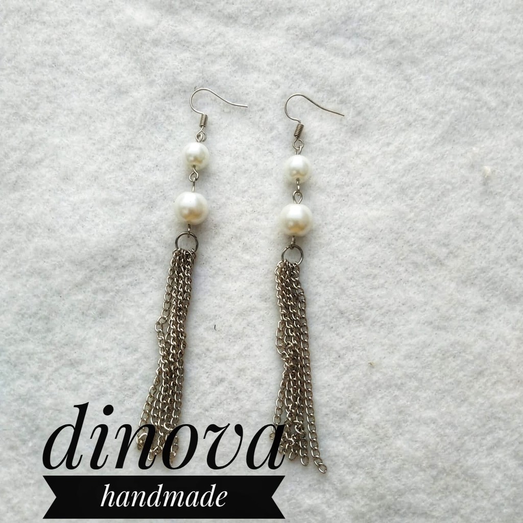 TERBARU!!Anting Mutiara Juntai/Anting mutiara/Bross Anting/ Anting Lucu/Anting mewah/Anting mutiara