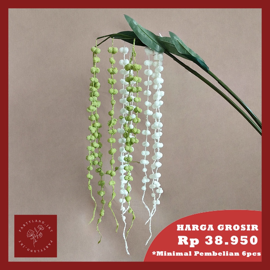 Artificial Flower Hanging Amaranthus Bunga Juntai Plastik Dekorasi Hias