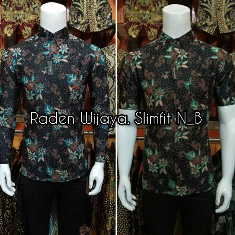 BATIKPRABU WIJAYA KEMEJA BATIK PRIA SLIM FIT BATIK PRIA SLIMFIT DISTRO PREMIUM REJEKI BERKAH OJK3012