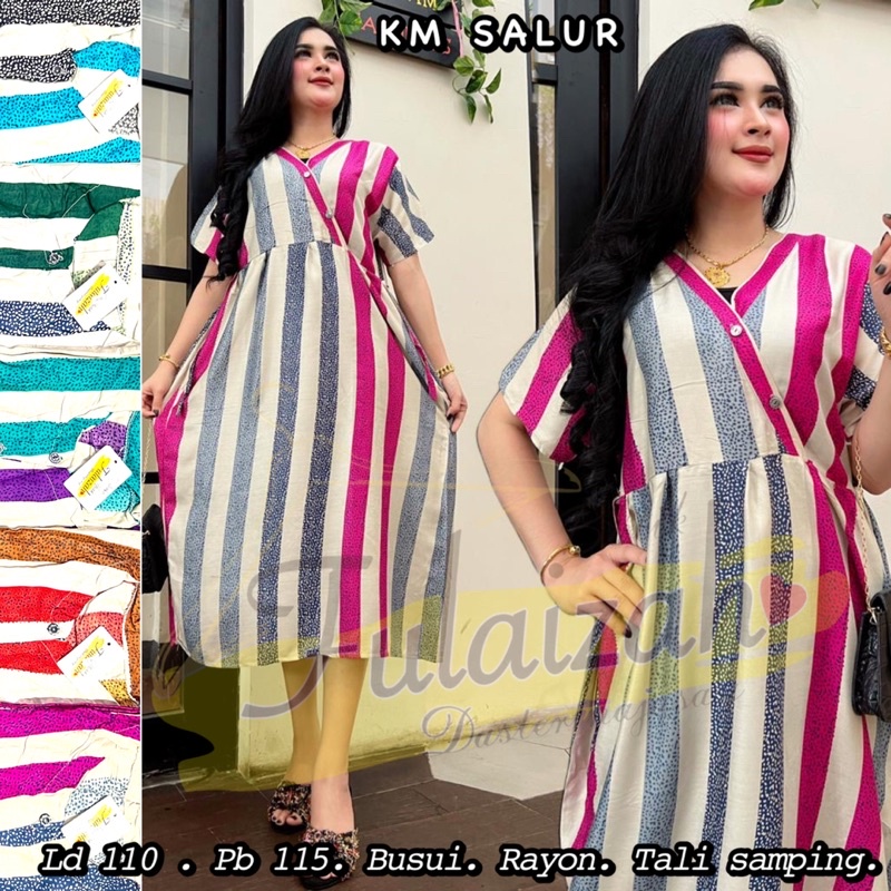 Fulaizah Kimono Dress Tali Samping Daster Nyaman Bumil Busui Friendly Kekinian