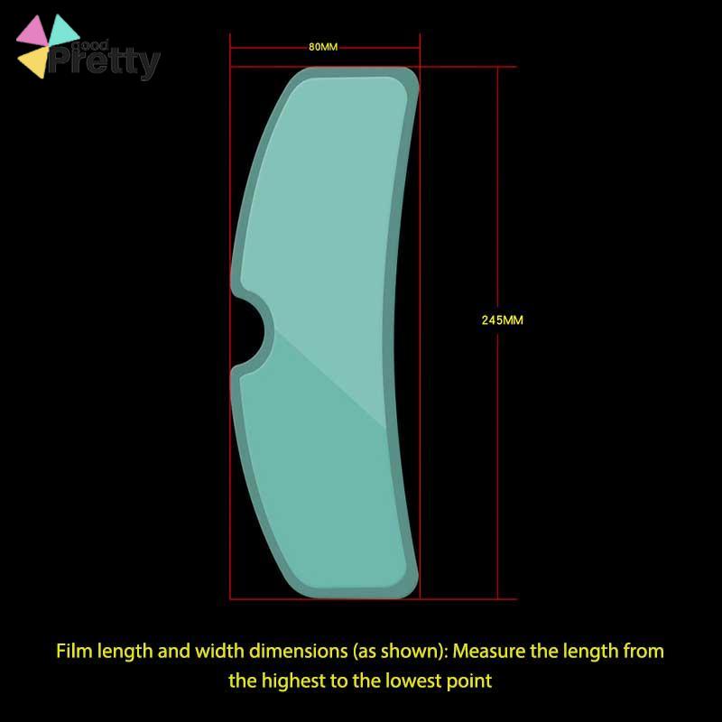 Tongkat Transparansi Tinggi Di Luar Helm Sepeda Motor Tahan Hujan Film Anti-kabut Instalasi Sederhana Mengemudi Aman - PD