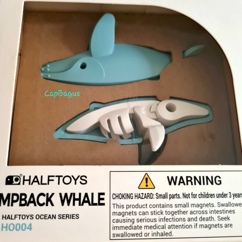 3d halftoys humpback whale paus bungkuk para dino shark puzzle