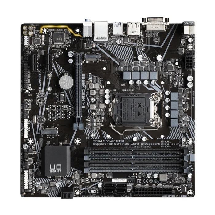 Motherboard Gigabyte B560M DS3H V2 (LGA1200,B560, DDR4, USB3.2, SATA3)