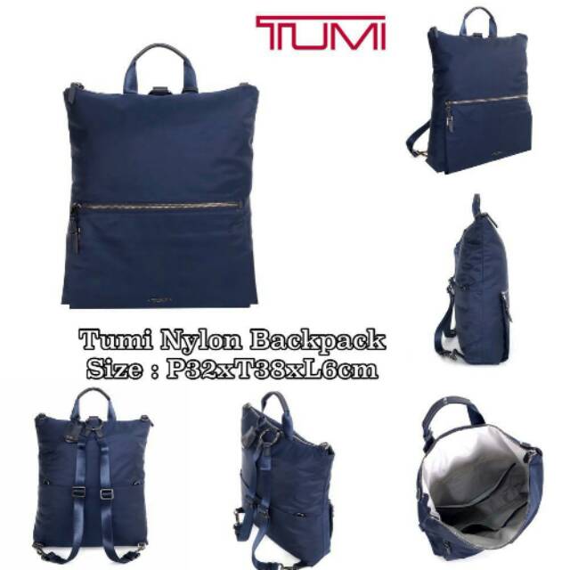 Tumi men Nylon Backpack tas original authentic asli