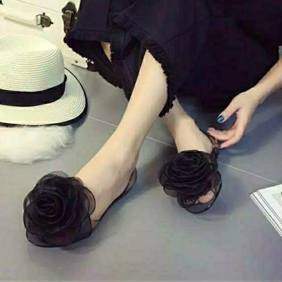 ➶ Sepatu Sandal Jelly Bunga ALINA ➭