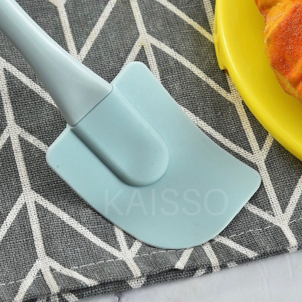 KAISSO - SILICONE KITCHEN SPATULA SET BAKING KUE 3IN1 ALAT SPATULA BUAT KUE DAN KUAS